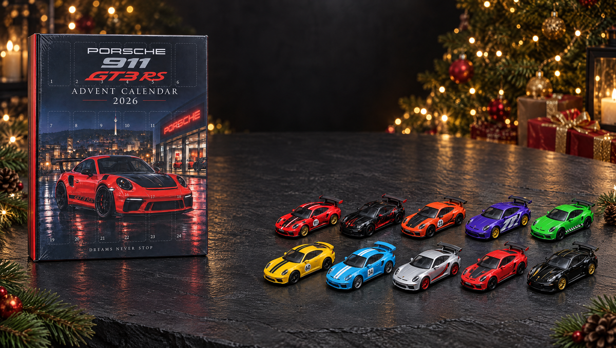 Porsche advent calendar and 10 collectible minis